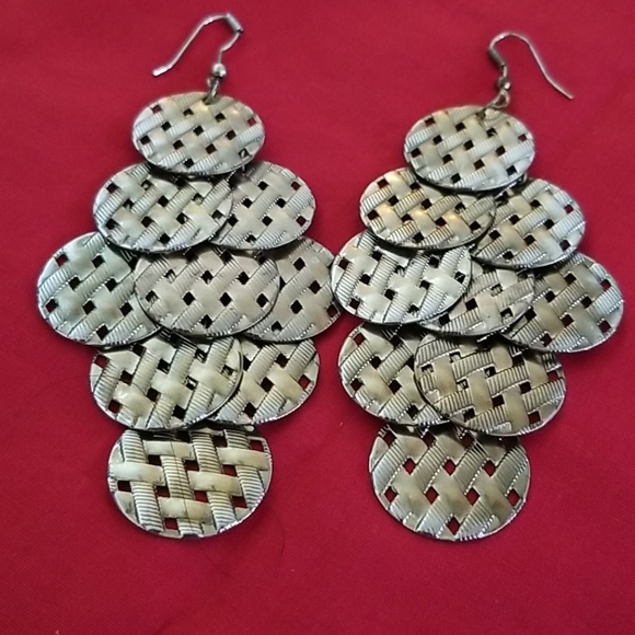 N/A Jewelry - Antique Goldtone Disc Earrings